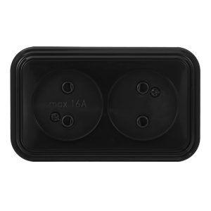 Розетка Svet накладная черная (0215-00421)