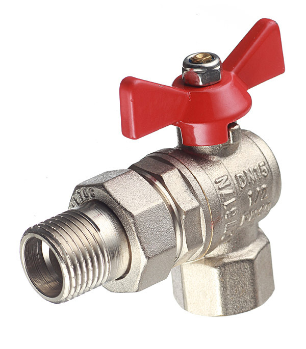 original-5659.jpg Кран шаровой латунный Valtec Base 1/2 ВР(г) х 1/2 НР(ш) бабочка с полусгоном угловой (VT.228.N.04) — изображение 1