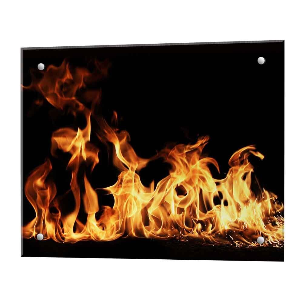 original-5680.jpg Панель стеновая закаленное стекло для кухни 600х500х4 мм пламя — изображение 1