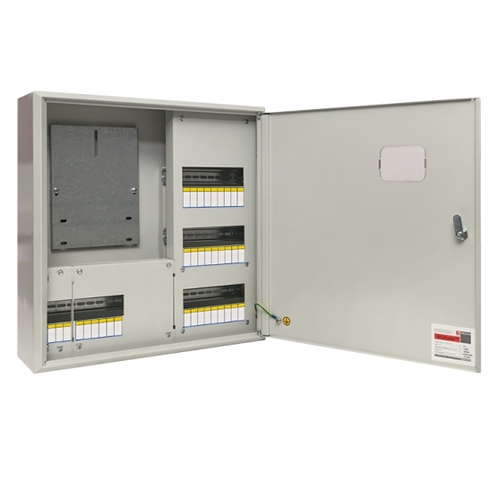 original-5714.jpg Щит учетно-распределительный навесной EKF PROxima ЩУРн 3/36 металлический IP31 560х550х165 мм 36 модулей с монтажной панелью — изображение 1