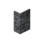 Искусственный камень угловой White Hills Фьорд Лэнд угольно-черный (18 шт.=1,8 пог.м)