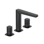 Смеситель для раковины встраиваемый WasserKraft Nuthe черный двухвентильный (9135)