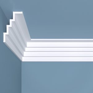 Плинтус потолочный из экополимера ударопрочный 50х80х2000 мм Bello Deco XPS К17