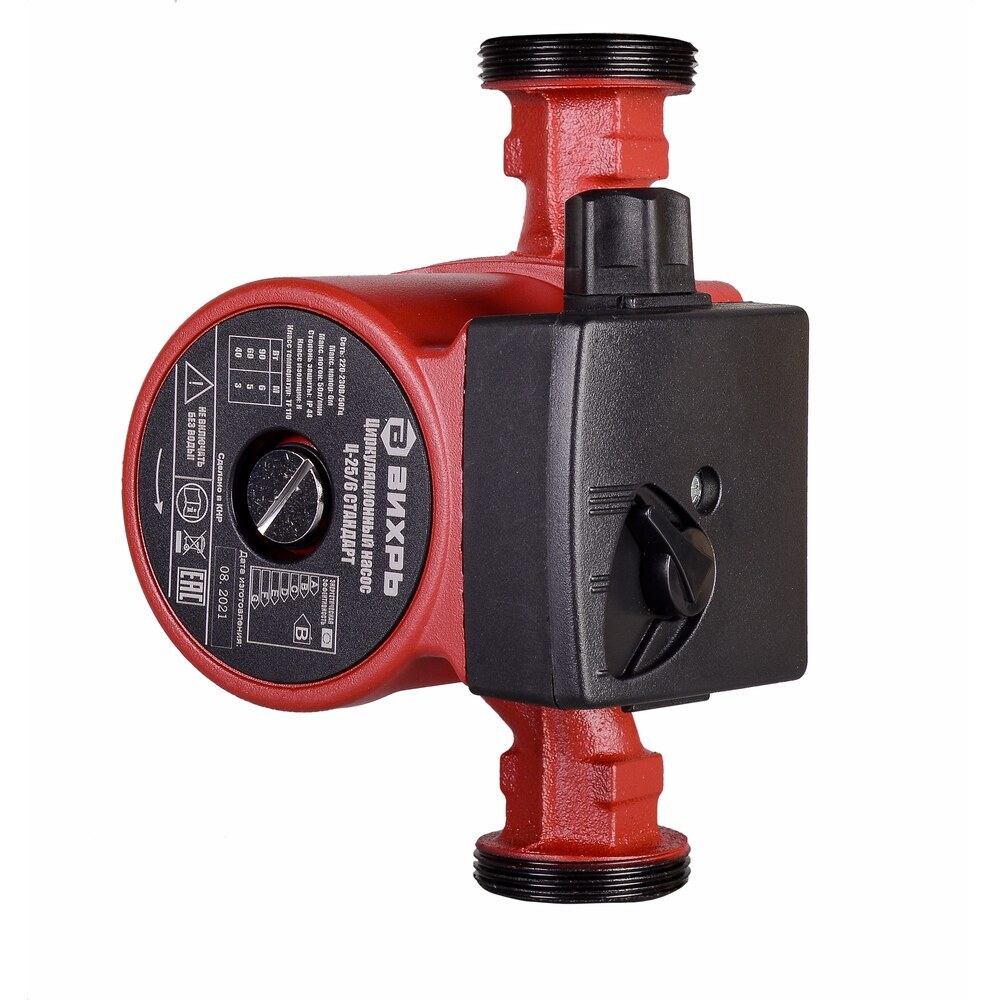 original-6596.jpg Циркуляционный насос для систем отопления Вихрь Ц-25/6 подъем 6 м 180 мм с гайками (68/7/7) — изображение 1