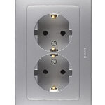 Розетка Hegel Master встраиваемая серебро (РС16-351-06)