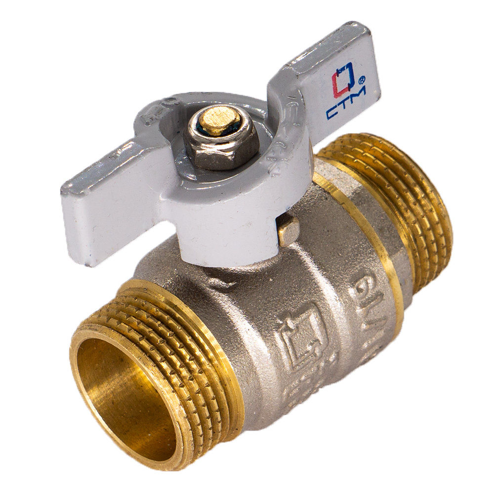 original-6831.jpg Кран шаровой латунный СТМ Стандарт 1/2 НР(ш) х 1/2 НР(ш) бабочка прямой (CWMMB012) — изображение 1