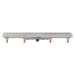 Лоток душевой MCH Harmony с комбинированным затвором 850х60 мм d40 мм решетка из нержавеющей стали (CH850HN)