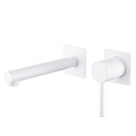 Смеситель для раковины встраиваемый Abber Emotion белый однорычажный (AF8812W)