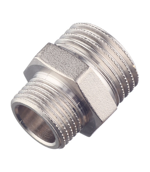 original-7166.jpg Ниппель переходной Stout 1/2 НР(ш) х 3/8 НР(ш) латунный (SFT-0004-001238) — изображение 1