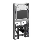 Инсталляция WasserKraft Naab 86 для подвесного унитаза с кнопкой черной со звукоизоляцией (86TLT.040.SE.BL)