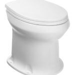 Унитаз Оскольская керамика Дачный с вертикальным выпуском с сиденьем пластик (3677)