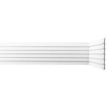 Панель декоративная из экополимера 200х2600х9 мм Bello Deco XPS СП 05/2.6 белая 0,52 кв.м