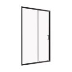 Душевая дверь BelBagno Uno-195 стекло прозрачное 120х195 см профиль черный 5 мм раздвижная (UNO-195-BF-1-120-C-NERO)