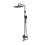 Душевая система Iddis Parker с верхним душем с лейкой со смесителем черная матовая (PARBL3Fi06)