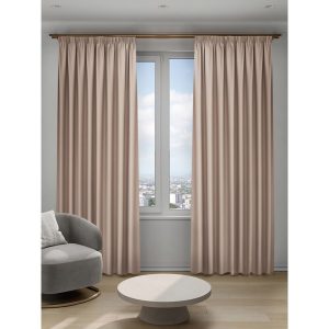 Штора блэкаут светло-коричневая 200х280 см Decofest Омбра (153.75)