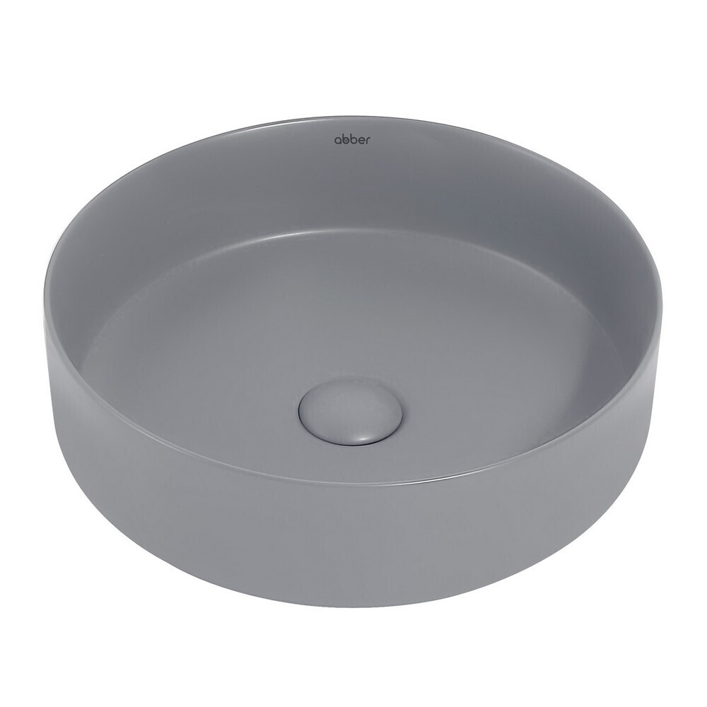 original-8105.jpg Раковина Abber Bequem 40 см накладная серая матовая (AC2109MG) — изображение 1