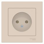 Розетка Systeme Electric AtlasDesign встраиваемая бежевая (ATN000240)