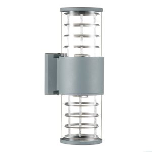 Светильник садово-парковый настенный Feron Техно серый E27 60 Вт IP54 (06299)