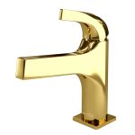 Смеситель для раковины WasserKraft Sauer золото однорычажный (7103)