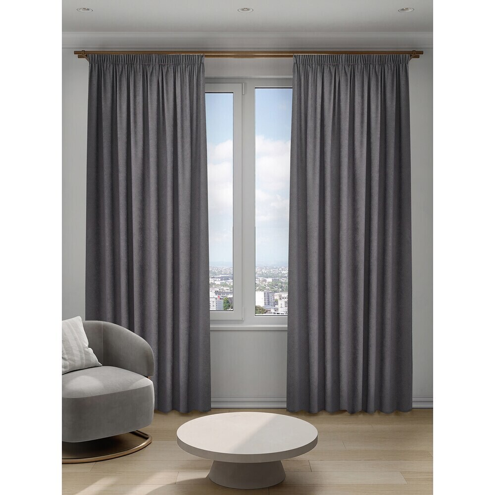 original-8641.jpg Штора канвас темно-серая 200х280 см Decofest Софи (153.738) — изображение 1