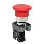 Кнопка грибок EKF PROxima ВС42 230 В 1NC IP65 без фиксации красная (xb2-bc42-65)