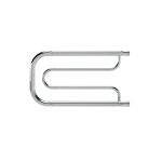 Полотенцесушитель водяной Indigo P 320х500 мм фокстрот с боковым подключением 320 мм с полкой хром