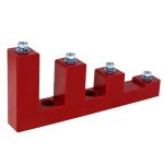 Изолятор угловой EKF PROxima Лесенка IP30 900 А с болтом и шайбой пластиковый красный (2 шт.) (plc-sl-900)