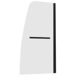 Шторка на ванну распашная 80х140х0,6 см профиль черный Abber Ewiges Wasser (AG50080B)