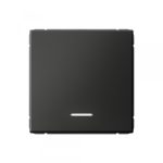 Выключатель Systeme Electric ArtGallery одноклавишный встраиваемый базальт с подсветкой (SE GAL001413)