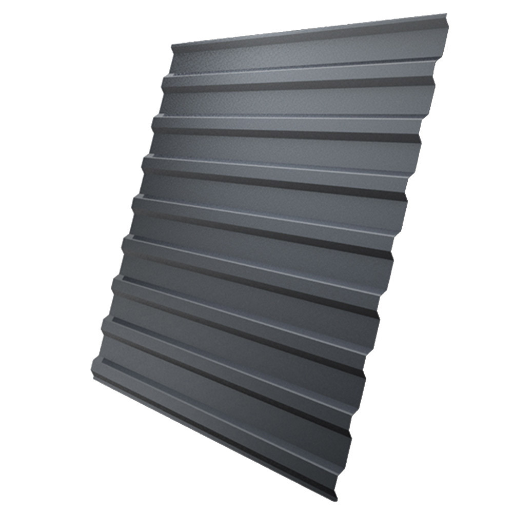 original-9702.jpg Профнастил С20R 1,15х2 м 0,45 мм графитовый серый RAL 7024 — изображение 1