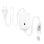 Шнур питания для светодиодной ленты Apeyron пластик 500 Вт IP44 220 В белый (03-52)